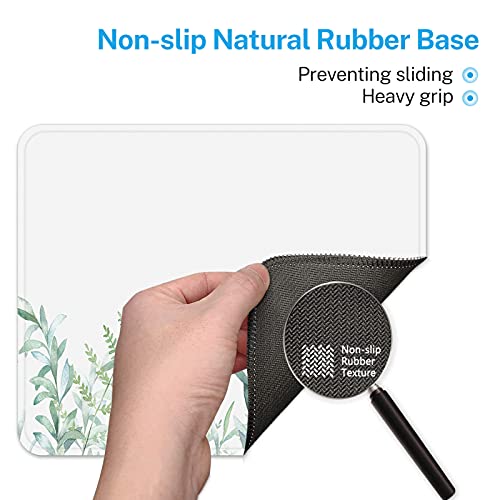 Britimes Gaming Mouse Pad, Green Grass Square Mousepads Portable Non-Slip Rubber Base Office Decor Wireless Mouse Pad For Gaming, Working, Studying #TOP4