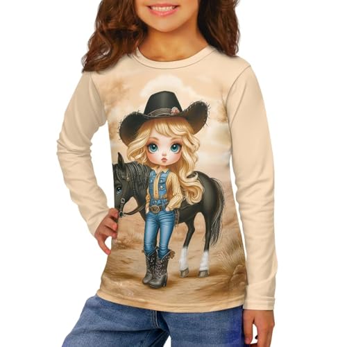 Image of Uourmeti Teens Girls Long Sleeve T Shirts Fall Outfits Boys Active Sportswear Running Tops