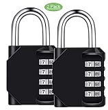 [page_title]-2 Pack Lanboo Kombinations Zahlenschloss, 4-Stellige Anti Rost Wetterfeste Vorhängeschloss, Ideal Sicherheit Kombinationsschloss für Schule Gym Locker, Schränke,Tool Box etc, Außen Innen Gebrauch
