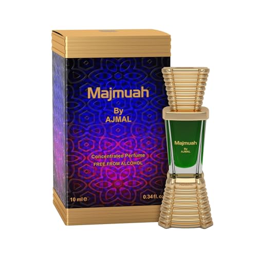 Image of AJMAL Majmua Attar Oil, Floral & Woody Fragrance Unisex Non-Alcoholic Long Lasting Attar Men & Women - 10 Ml