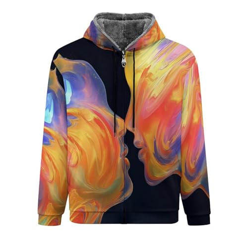 Veste à capuche doublée polaire homme pour rester au chaud lors des balades d'hiver