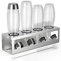 Porte-Bouteille Pour Sodastream, Support De Bouteille D'Égouttement Pour 6 Bouteilles, Avec Bac
