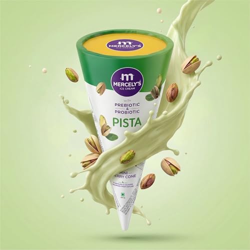 Image of Mercely's Mini Merrycone Pista Ice Cream Cone - 45 ML