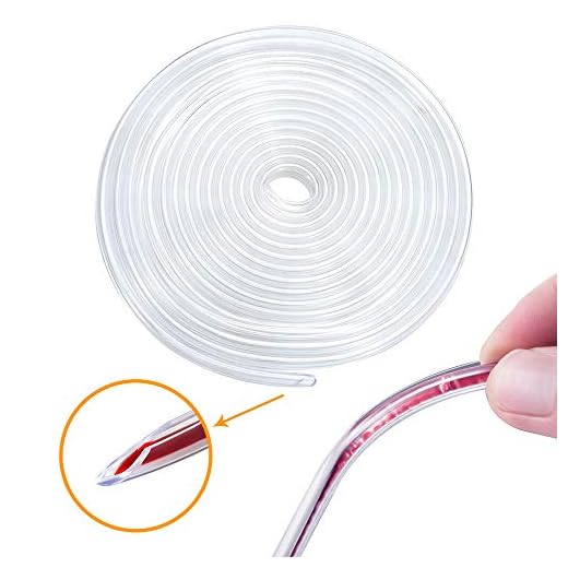 Eytool Clear Car Door Edge Protectors, Rubber Edge Trim Seal Protector with U Shape Car Protection Door Edge Guard Fit for Most Car (Clear, 16FT)