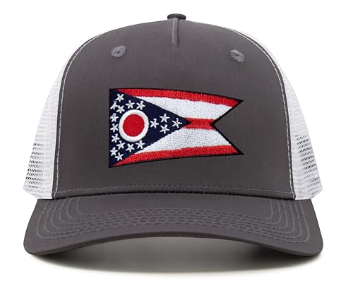 Image of International Tie State Hat for Men and Women, Adjustable Snapback Trucker Baseball Cap with Embroidered Patch