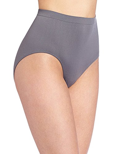 Image of Bali Women's Comfort Revolution Seamless Brief Underwear, Microfiber Stretch Panty, 3-pack