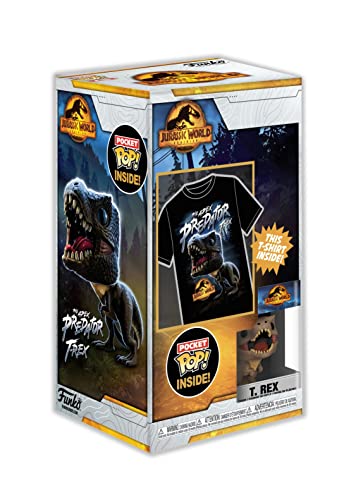 Funko Pocket Pop! & Tee: Arcadia, Trex, Extra Large, (XL), Jurassic Park, T-Shirt, Clothes With Collectable Vinyl Minifigure - Image 3