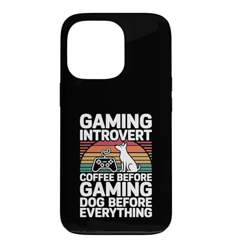 �Q�[�~���O �����I �R�[�q�[ Before Gaming Dog Before Everything �X�}�z�P�[�X iPhone 13 Pro �p