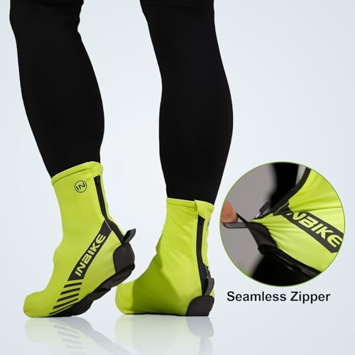 image for INBIKE Cycling Shoe Covers, Waterproof Windproof Bike Overshoes for Ro
