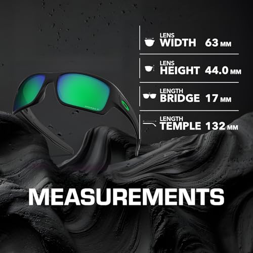 Image of Oakley TURBINE OO9263 Rectangle Shape Sunglasses With Official Eyewear Kit | Men's Sunglasses
