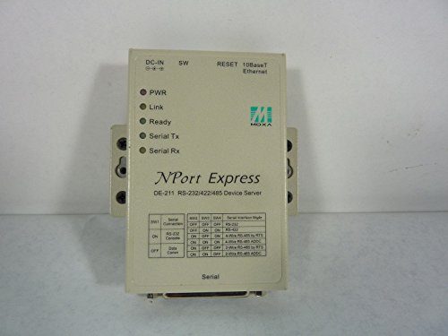 Moxa DE-211, 1-port RS-232/422/485 device server with 10 Mbps Ethernet connection