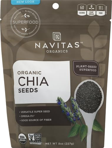 Image of Navitas Organics Chia Seeds (8oz) (Pack of 12)
