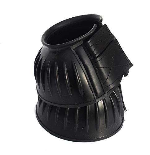 Rhinegold Elite Velcro Over-Reach Boot-Large-Black