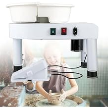 Pottery Wheel Forming Machine, Electric Pottery Wheel Machine Clay Ceramic Shaping Art DIY Work Tool Kit25cm
