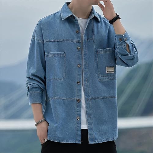 Chaqueta denim casual para hombre talla XX-Large miniatura 3