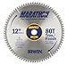 IRWIN Tools MARATHON Carbide Table/Miter Circular Blade, 12-Inch, 80T (14083)