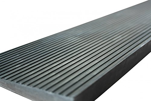 Threshold Solid Rubber Ramp Kerb Ramp for Wheelchair 8 x 80 x 900 mm