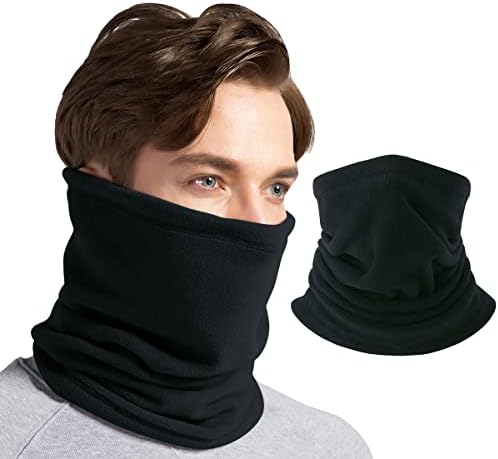CUIMEI Fleece Neck Warmer Gaiter - Ski Face Mask Winter Neck Gaiter for Motorcycle Running Cycling