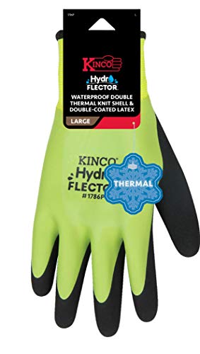 Kinco - Hydroflector Lined Waterproof Latex Work Gloves, Extra Warm, (1786P) #TOP1