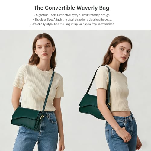 Image of Amszke Shoulder Bag for Women Y2K Crossbody Purse PU Leather Underarm Handbag 2 Adjustable Strap for Daily Commute Travel