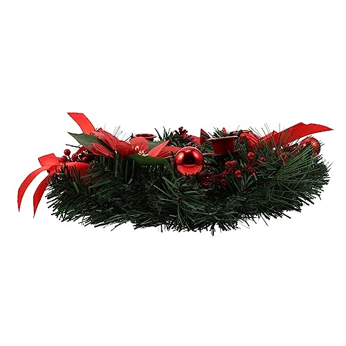 FUNOMOCYA 1stück Weihnachtskranz Kerzenhalter Aus Eleganter...
