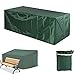 Vandove Copri Panchina, Copertura per Panca da Giardino 2 Posti, Tessuto Oxford 210D Antivento Antivento e Anti-UV, Copertura Protettiva per Giardino Panca,Verde (2 Posti)