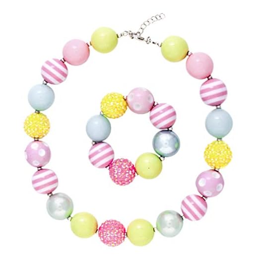 SOIMISS Påskfest halsband armband ägg pärlor halsband påsksmycken för barn cosplay fin utklädnad rekvisita vår påsk fest tillbehör