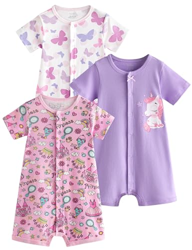 Yoofoss Baby Boy and Girl Romper 0-12 Months 100% Organic Cotton