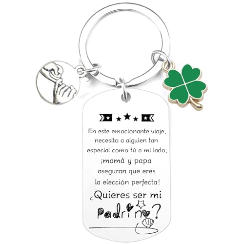 YUANSI Presente padrinho porta-chavesQuer ser meu padrinho? batismo proposta presente original de padrinho presente padrinho presentes Natal padrinho ideias presente padrinho batismo presentes para um