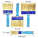 KingOrigin Deck Stain Brush, 3 Pack Thick Paint Brushes (4