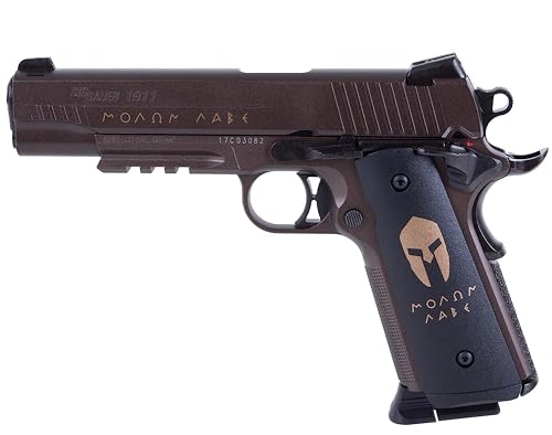 Sig Sauer 1911 Spartan CO2 4.5mm Steel BB Caliber Semi-Auto Air Pistol with 16rd BB Mag - CO2...