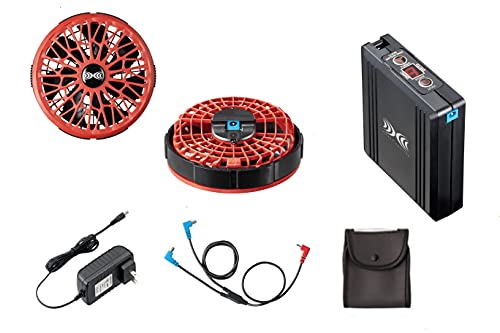 ㈱空調服 ファンセット　スターターキット SK00012　バッテリー2個つき SK00012 [空調服XEBEC(ジーベック)]空調服オプション 14.4V