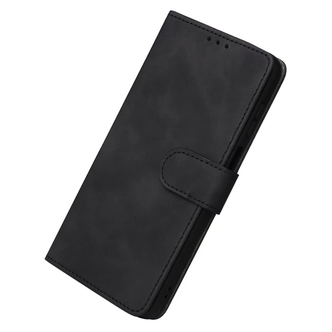 DOHUI Cover for Xiaomi Poco F4 GT Case, Premium PU Leather Flip Wallet Case with Kickstand Card Slots Magnetic Closure Protective Cover for Xiaomi Poco F4 GT (Black)