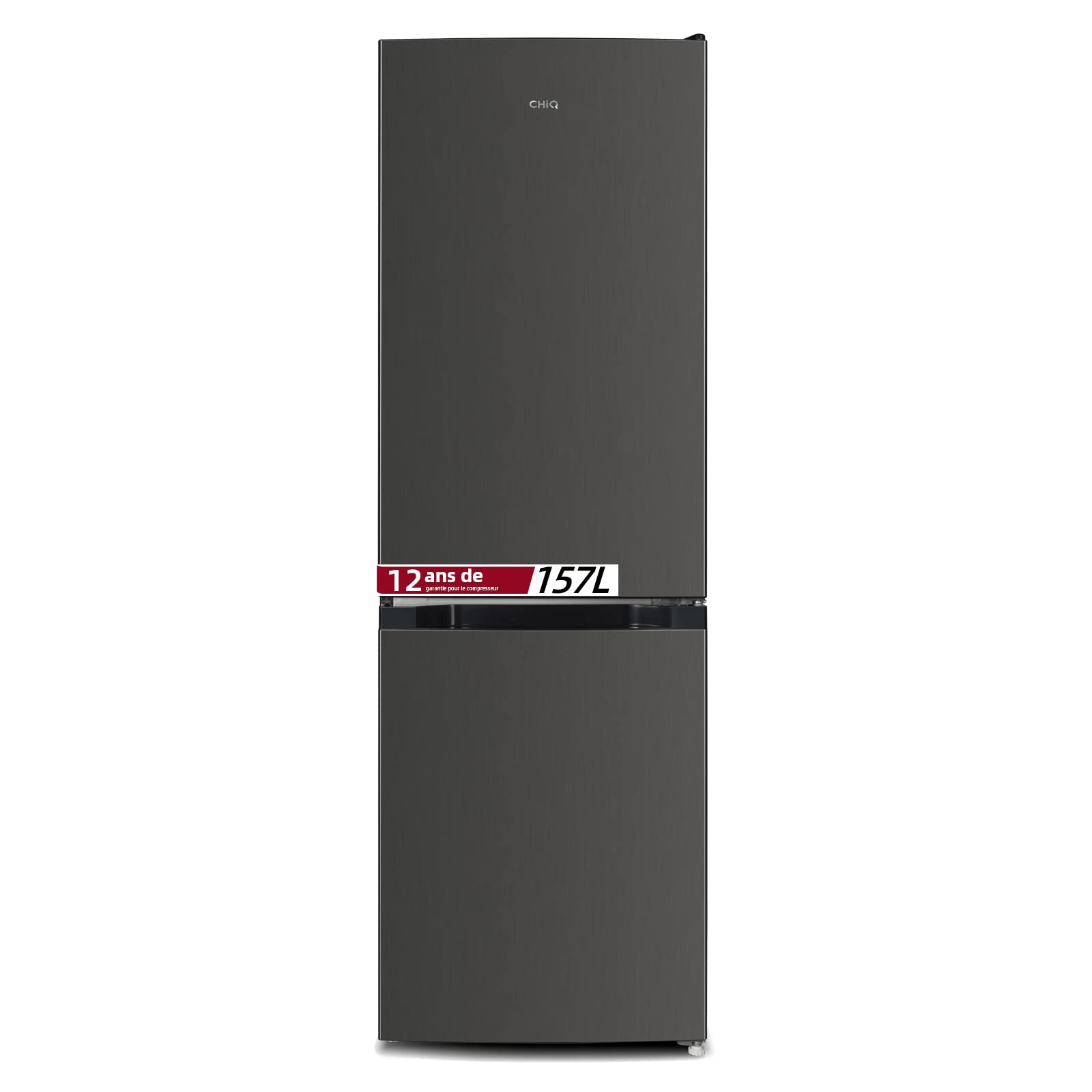 CHIQ Réfrigérateur congélateur bas FBM157L42 157L (109+​48), Largeur 47cm, Low frost, 39 db, Portes réversibles, 12 ans de garantie sur le compresseur