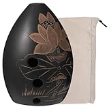 HOODANCOS Keramik Okarina 8 loch Kleiner Blasinstrument Tragbar für Anfänger und Handlich Leichter Klang Inkl Tasche Ethnisches Musikinstrument Zufällige Farbe Zufällige Farbe