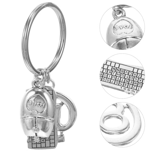WATIIFUFU Llavero Portátil de Aleación Colgante de Ratón y Teclado Pequeño Accesorio Delicado para Ordenador Decoración Práctica para Bolso y Obsequio Original para Amantes Informática - imagen 3