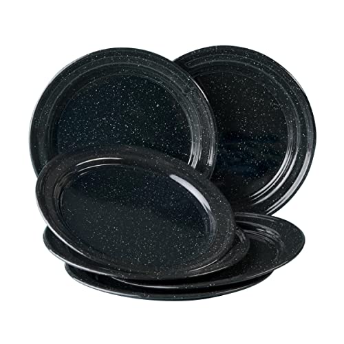 Catálogo para Comprar On-line Plato santa anita Top 10. 48 Juego de platos base CINSA, diametro 30 cm, peltre ligero, 6 piezas (Negro)