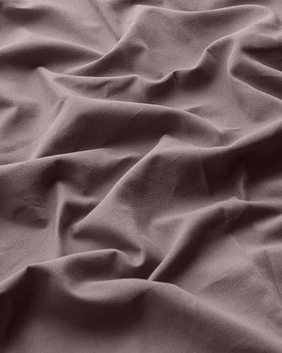 Image of THE LINEN COMPANY Solid Cotton Curtains 4 Feet for Window, Soft Color Window Drapes, 4ft Set of 2, Lavender