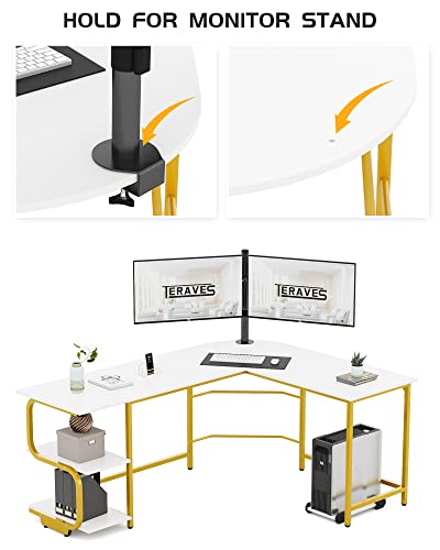 L shaped executive office desk