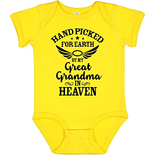 Image of inktastic Handpicked for Earth By My Great Grandma in Heaven Baby Bodysuit