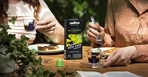 Image of Lavazza Espresso Bio-Organic, 53 g with 10 Nos Nespresso Compatible Coffee Capsules