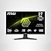 msi MAG 275CQF E18 27-inch 2560 x 1440 (QHD) Gaming Monitor, 180Hz, Adaptive-Sync, HDR Ready, HDMI, VGA Port, VESA Mountable, Tilt, 4-Side Slim Bezel, 0.5ms, Black