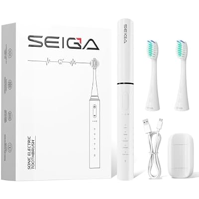 SEIGA Sonic Electric Toothbrush for Adults, Rechargeable Travel