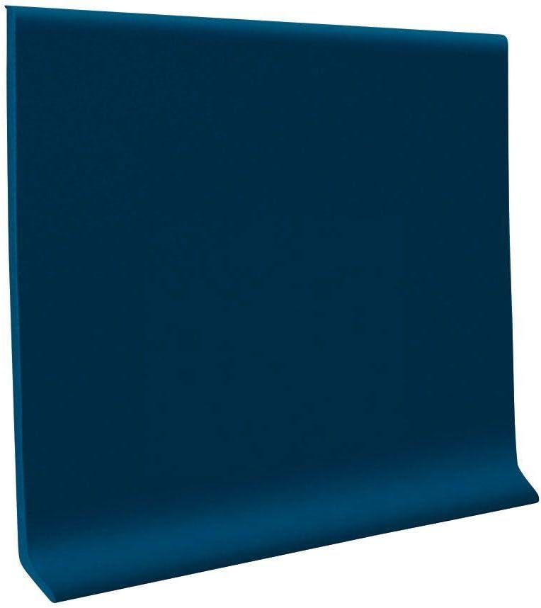 Roppe 700 Series 1/8 Rubber/Vinyl Mix (Type TP) Deep Navy, 4 H X 1/8 W (120' Coil)
