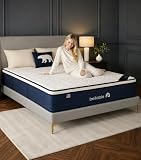 bellable Queen Mattress 14 Inch, Queen Size Hybrid Mattress in a Box, Medium Firm Mattress with Cooling Gel Memory Foam, Pocket Coils, Zoned Support, Motion Isolation, Edge Support, Fiberglass Free