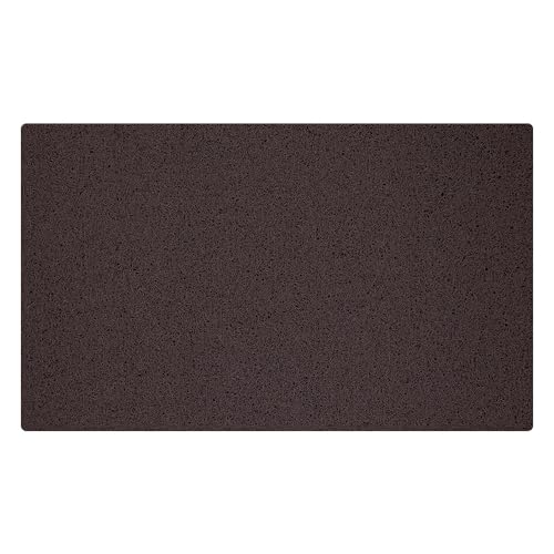 OLIVO.shop | Zerbino Pvc Ricciolo, Zerbino Ingresso Esterno, Zerbino da Esterno Gomma, Zerbino Ingresso Ricciolo Vinilico, Tappeto Esterno FLEX, 45x75 cm 5 colori (Marrone)