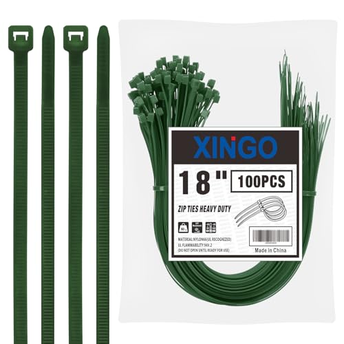 XINGO 18po attaches à glissière 100, 60lb résistance UV