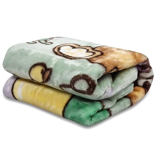 New Born Baby Blanket All Season Ultra Soft 2 Layer Blankets for Baby Boys and Baby Girls (90x110cm) 0-3 years - Green