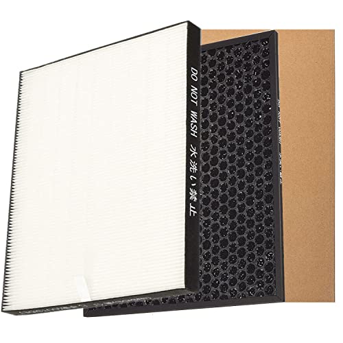 FZ-D10HF FZ-D10DF 除湿機用交換フィルター CV-DF100 CV-EF120 FZ-D10HF(1枚) 集じんフィルター HEPAフィルター FZ-D10DF（1枚） 脱臭フィルター 互換品 (合計2枚入り) (FZ-D10HF&FZ-D10DF)