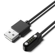 Vanjua Charger Cable for Bone Conduction Headphone, 4-pin Magnetic Charger Cable for SAMVEK X7/Dnniakm X7 Pro/Tevese X16/BZOJIFO X16/Hitarah X19, Replacement USB Charging Cord 7.62mm Pitch, 1Pack